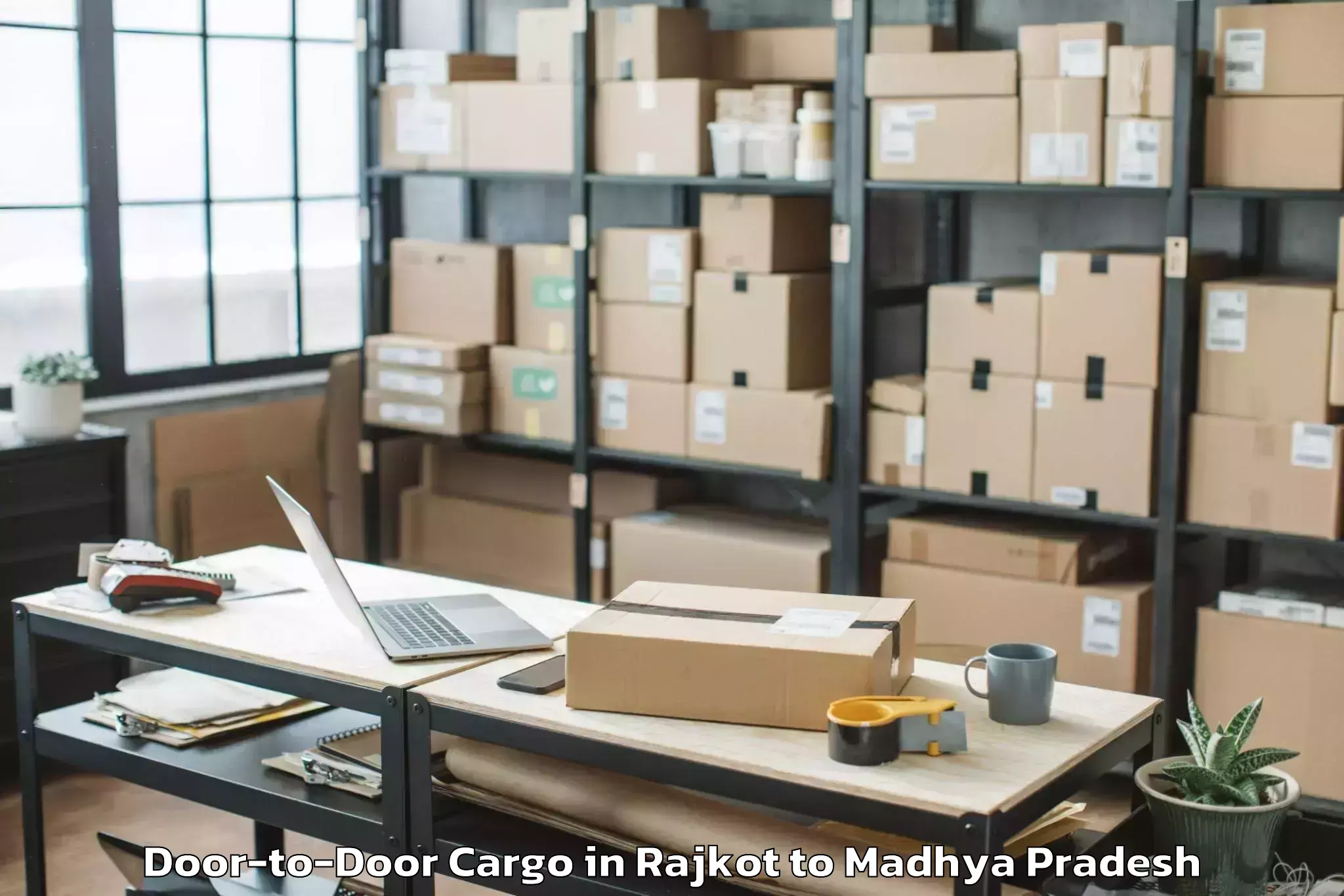 Easy Rajkot to Parasia Door To Door Cargo Booking